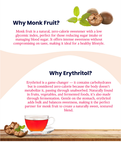 Monk Fruit Sweetener | 75g x 4 | Combo Pack 120 Sachets