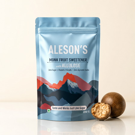 200g Aleson's Monk Fruit Sweetener with Allulose | Zero Sugar Sweetener