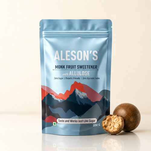 200g Aleson's Monk Fruit Sweetener with Allulose | Zero Sugar Sweetener