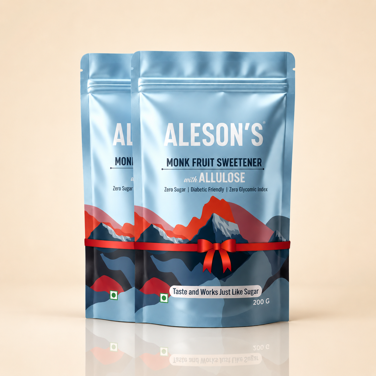 200g x 2 Aleson's Monk Fruit Sweetener with Allulose | Zero Sugar Sweetener