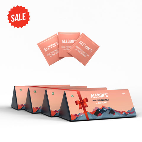 Monk Fruit Sweetener | 75g x 4 | Combo Pack 120 Sachets