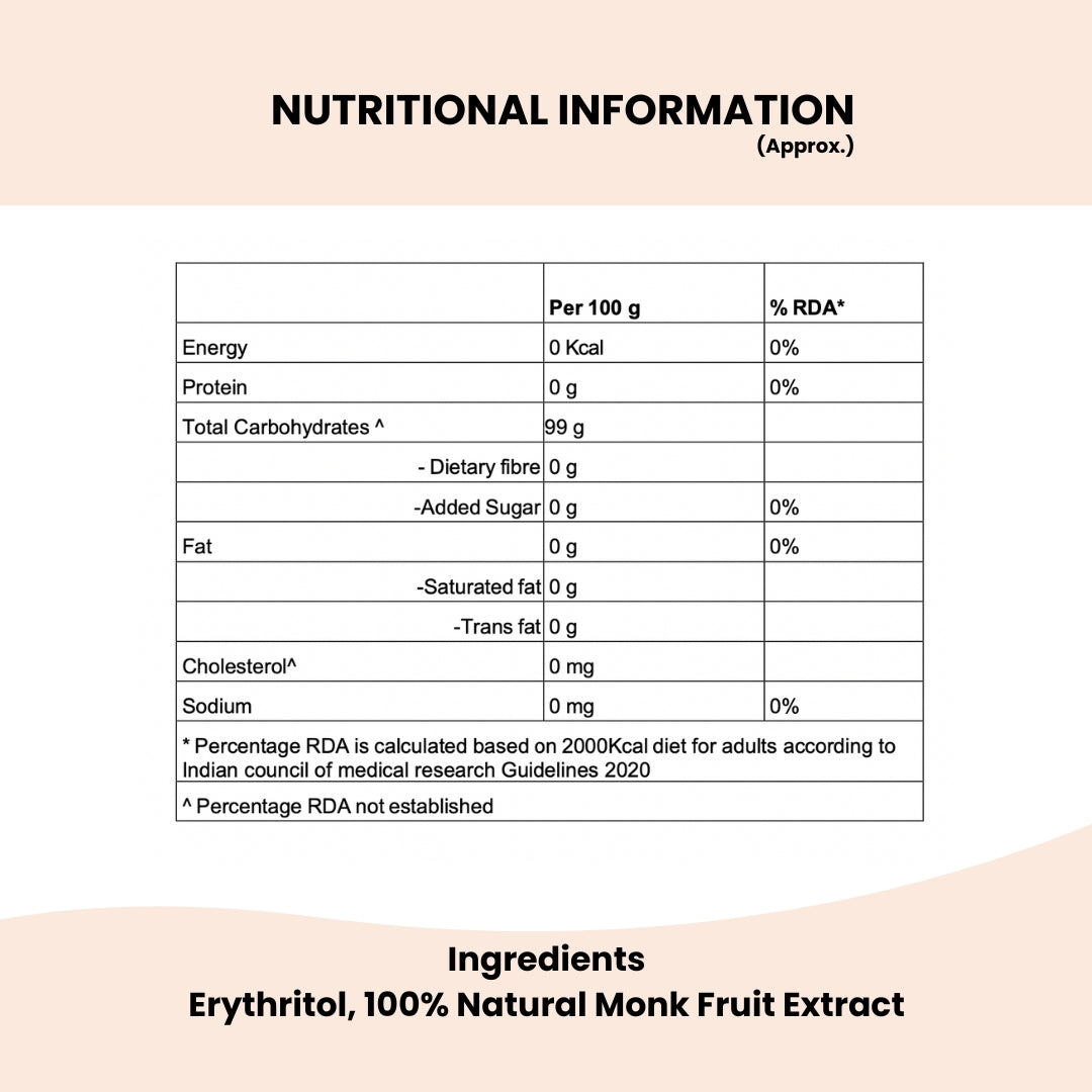 Aleson's Monk Fruit Sweetener 400g