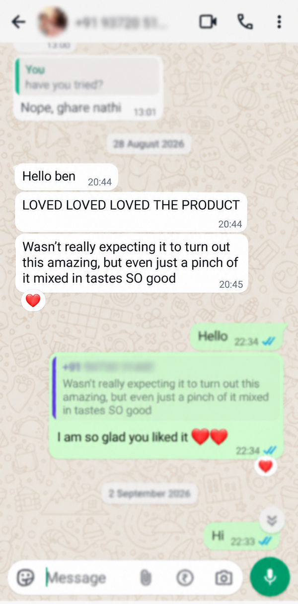 Customer review from Ms. Patel, Mumbai