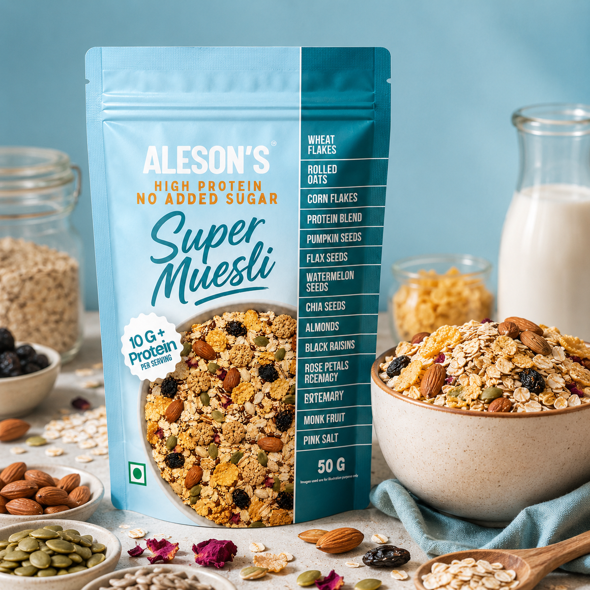 Aleson’s High Protein Super Muesli – 50G Trial Pack