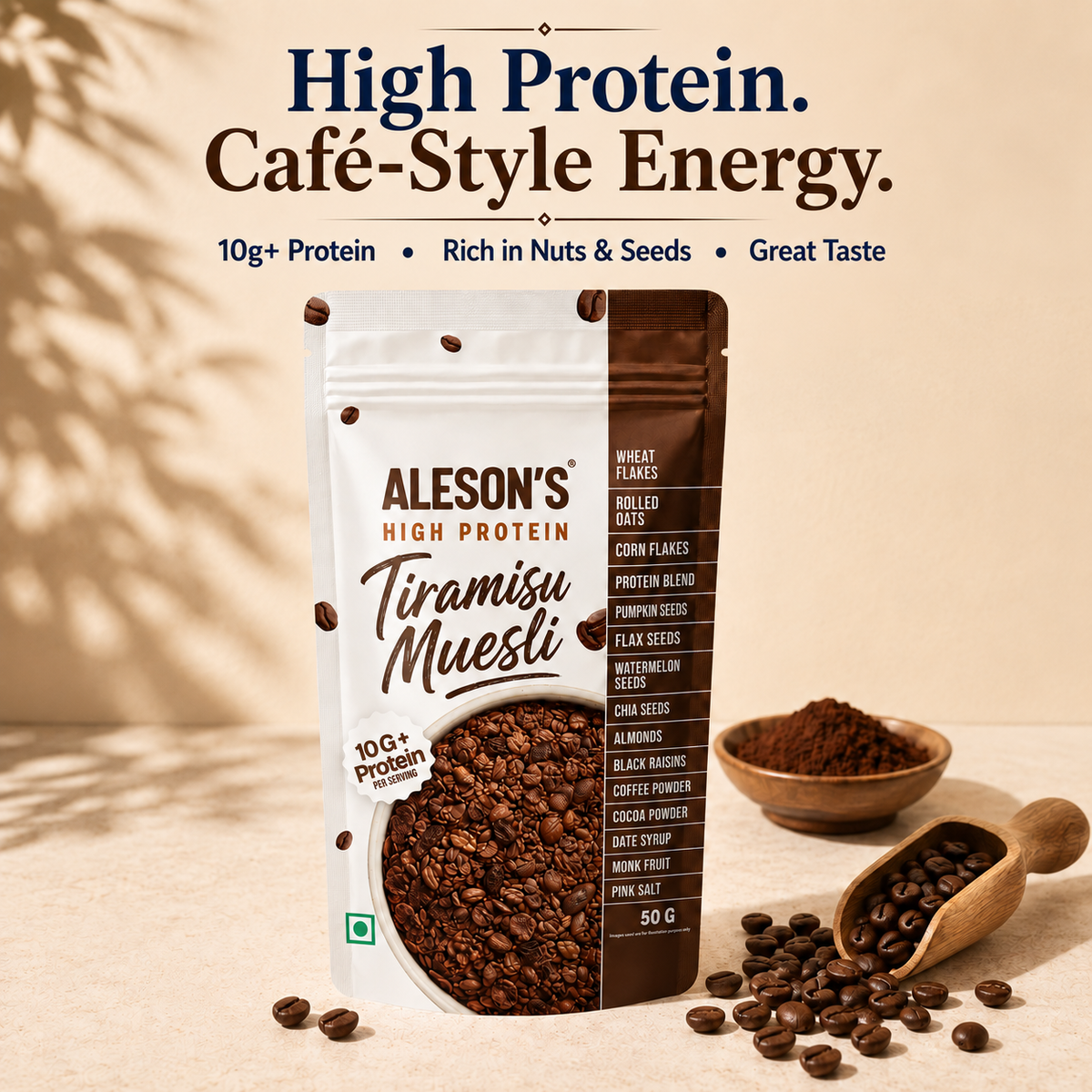 Tiramisu Muesli | High Protein | 50G Trial Pack