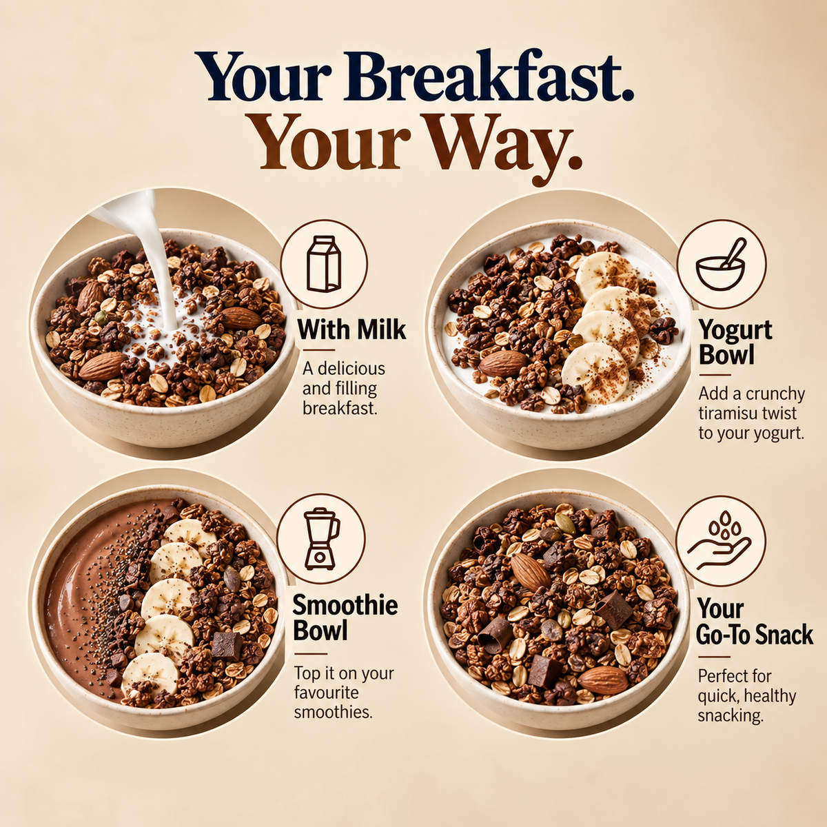 Tiramisu Muesli | High Protein | 50G Trial Pack